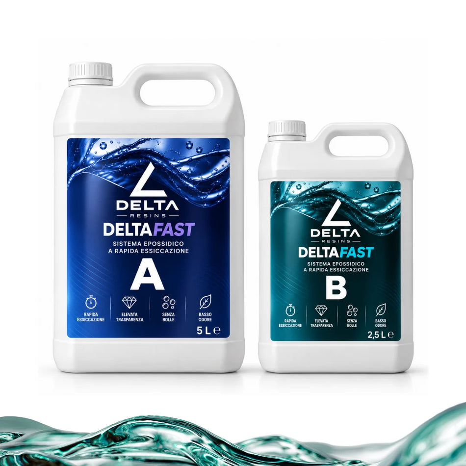 Resina epossidica trasparente a rapida essiccazione DELTA FAST